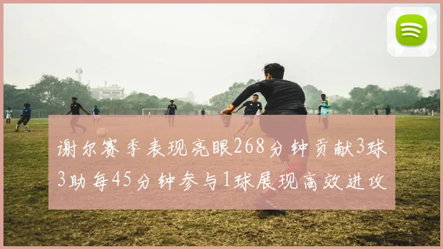 谢尔赛季表现亮眼268分钟贡献3球3助每45分钟参与1球展现高效进攻能力